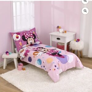 Disney Minnie Mouse Kids Duvet Cover in Pink and Purple